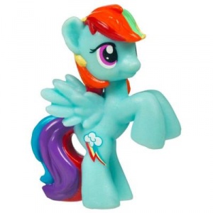 My Little Pony G4 Water Cuties rainbow dash Figure glitter filled wings