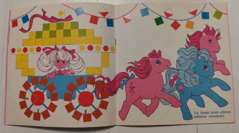 File:54 Finnish G1 Sticker Book Tarrakirja In the Circus Sirkuksessa Page 4 and 5 Photo Credit PipsaP.jpg